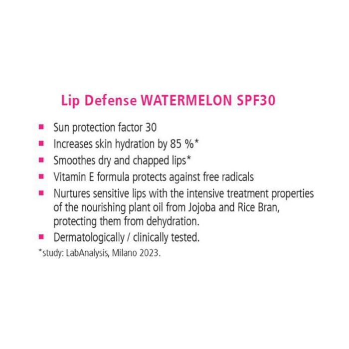Sebamed SPF 30 Lip Defense - Watermelon - 4.8 g