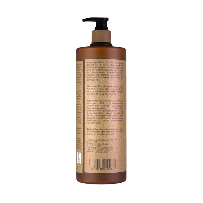 Shea Miracles Hair Cond Almond Oil & Honey 1l