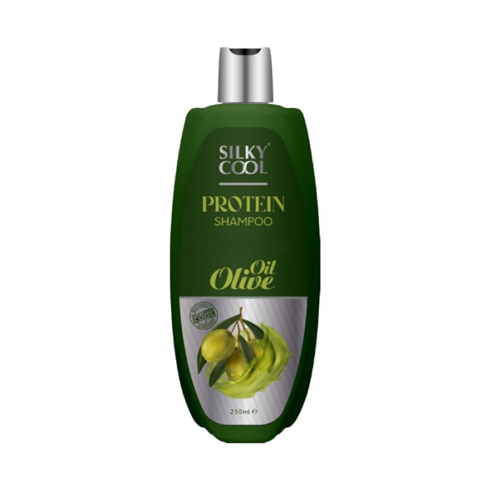 Silky Cool Anti-Hair Loss Shampoo with Olive Oil, Black Seed & Wheat Protein – Deep Cleansing & Strengthening Formula for Thinning Hair