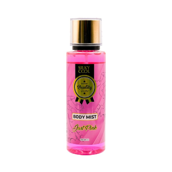 Silky Cool Body Mist 260ml – Refreshing Everyday Fragrance in Tropical Forest, Rosa Damascena, Oriental Dream, Night Story & Just Pink Scents