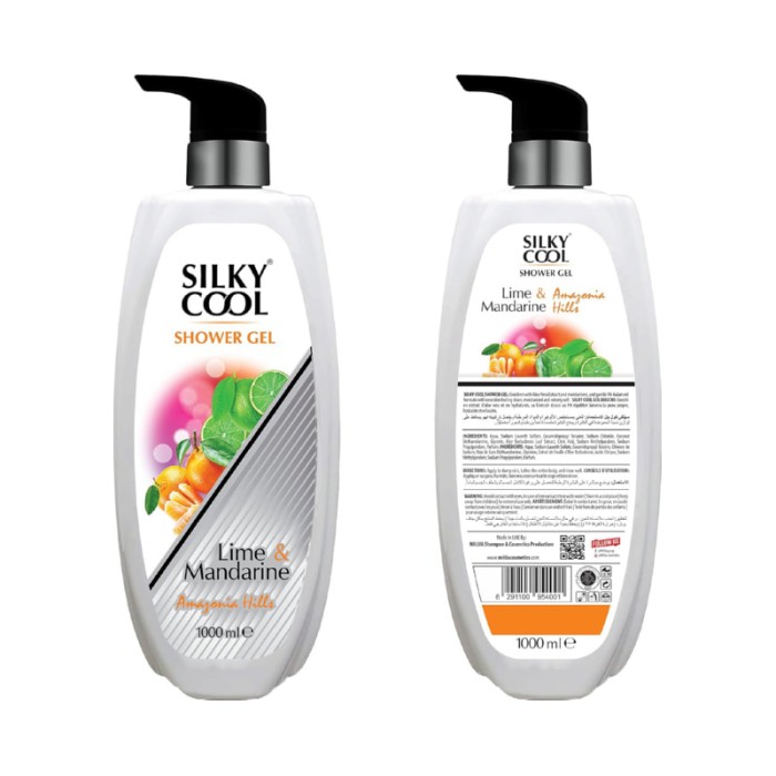 Silky Cool Body Shower Gel 1000 ml With Natural Ingredients & Enchanting Smells