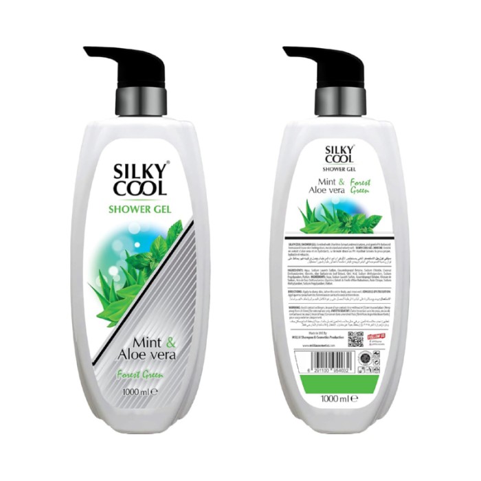 Silky Cool Body Shower Gel 1000 ml With Natural Ingredients & Enchanting Smells