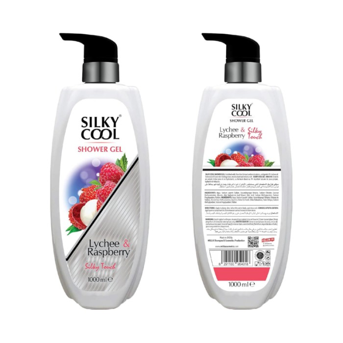 Silky Cool Body Shower Gel 1000 ml With Natural Ingredients & Enchanting Smells