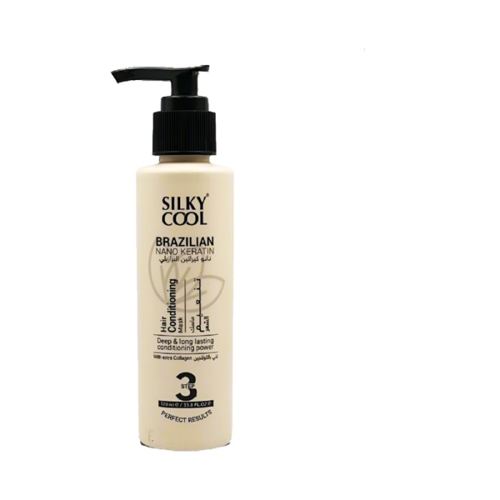 Silky Cool Brazilian Nano Keratin Hair Straightening INDIVIDUAL – 120ml (4-Step Treatment) Smooth, Straighten, Nourish & Shine Professional Grade Hair Care