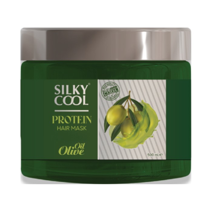 Silky Cool Deep Repair Hair Mask with Olive Oil, Black Seed & Milk Protein – Sulfate-Free Nourishing Treatment for Dry & Damaged Hair