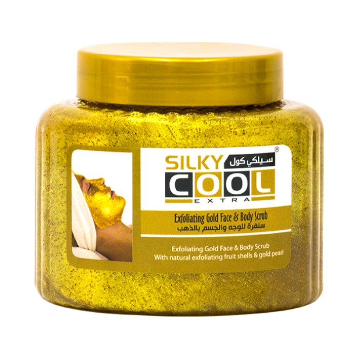 Silky Cool Expoliating Face & Body Scrub 500 ML - Gold