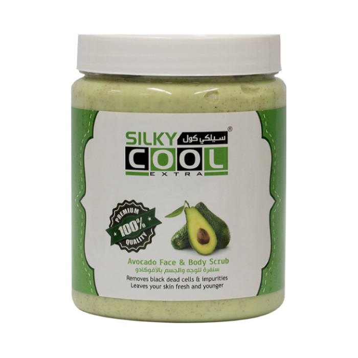 Silky Cool Face & Body Scrub 1000 Ml - Avocado