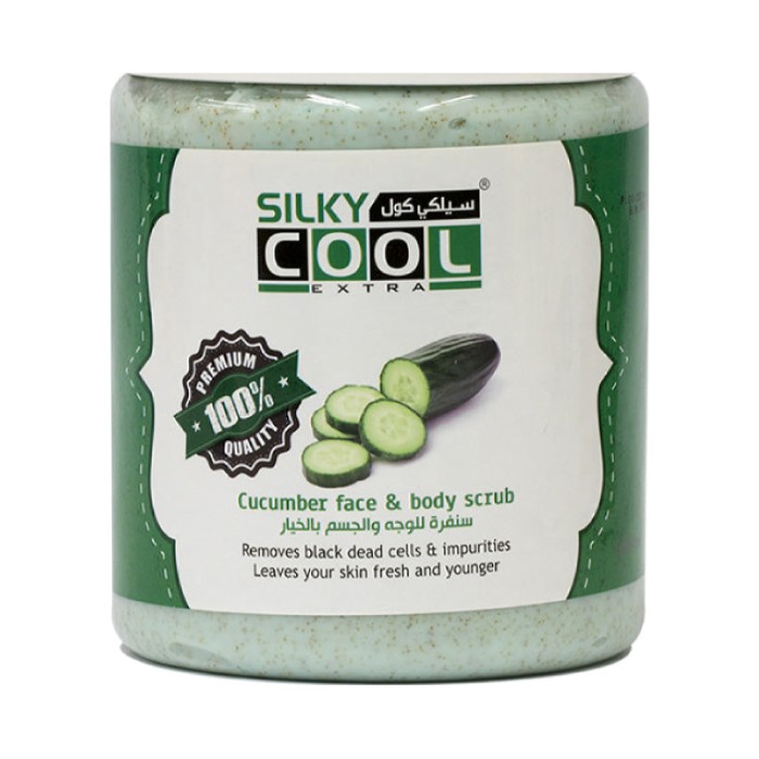 Silky Cool Face & Body Scrub 1000 Ml - Cucumber