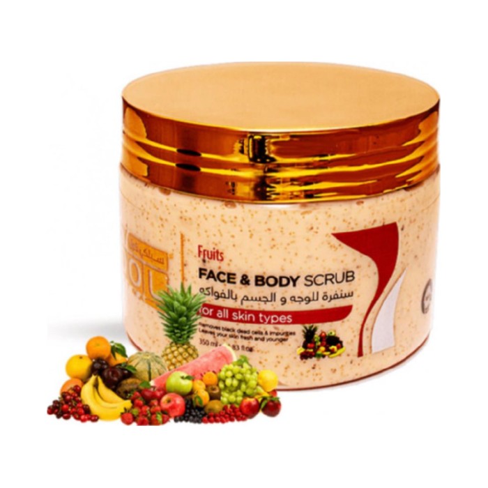 Silky Cool Face & Body Scrub 350 Ml Fruits