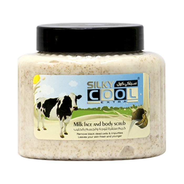 Silky Cool Face & Body Scrub 500 Ml - Milk