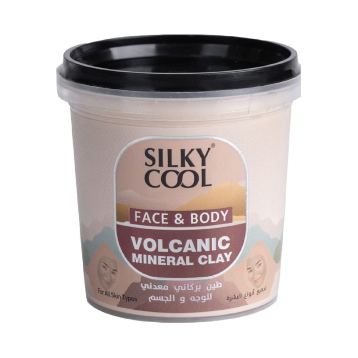 Silky Cool- Face & Body- Volcanic Mineral Clay : Unveil Radiant Skin with Deep-Cleansing & Rejuvenating Benefits - 125g