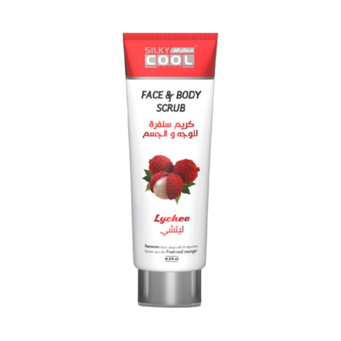 Silky Cool Facial Face & Body Scrub 275 Tube Ml - Lychee