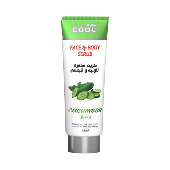 Silky Cool Facial Face & Body Scrub Tube 275 Ml - Cucumber