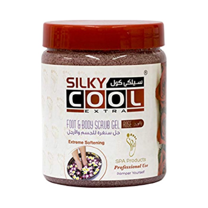 Silky Cool Foot & Body Scrub Gel - Rose (1000 ml)