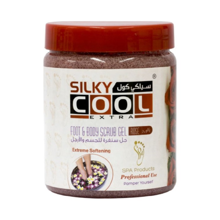 Silky Cool Foot & Body Scrub Gel - Rose (500ml)