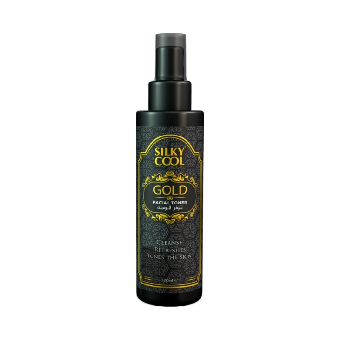Silky Cool Gold Facial Toner - 120ml with Salicylic Acid ,Pore-Minimizing, Acne-Treating & Redness-Reducing Skincare