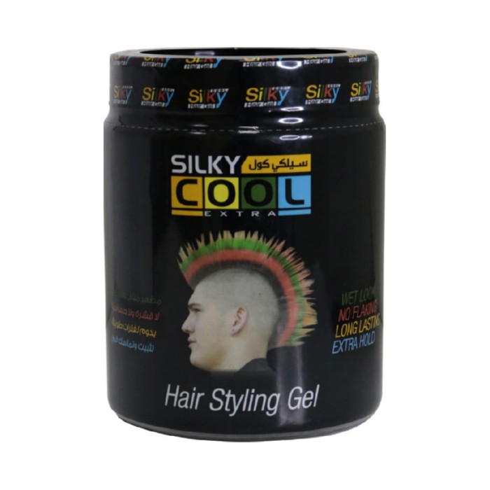 Silky Cool Hair Gel 1000 Ml - Black Styling