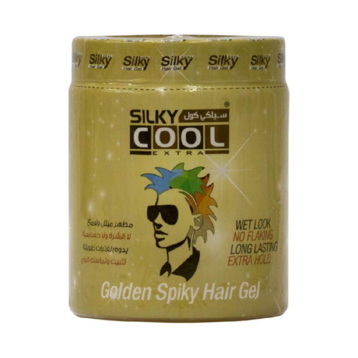 Silky Cool Hair Gel 1000 Ml Gold Spiky