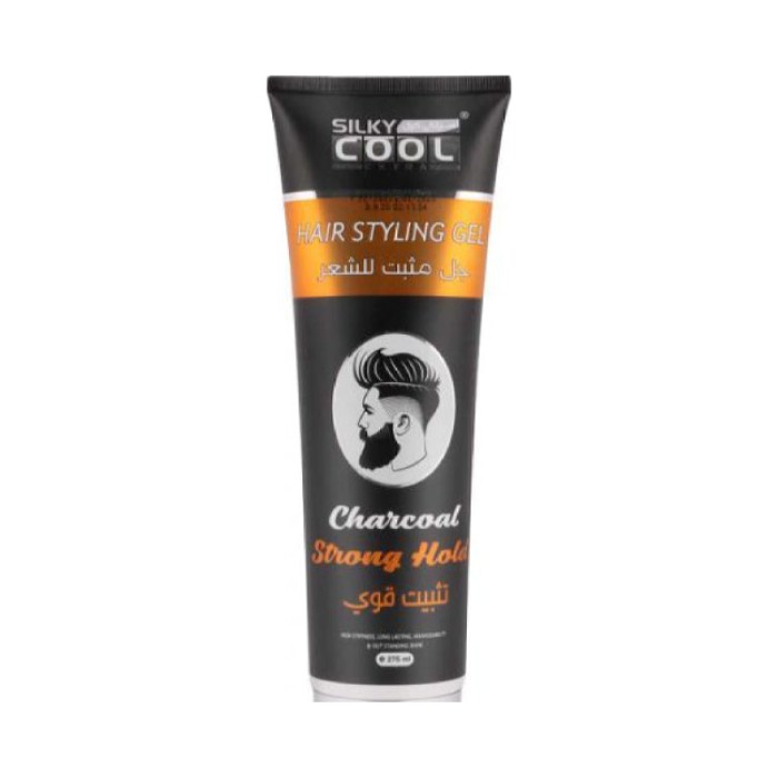 Silky Cool Hair Styling Gel Tube 275 Ml - Charcoal