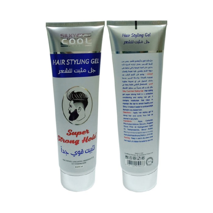 Silky Cool Hair Styling Gel Tube 275 Ml - Super Strong Hold