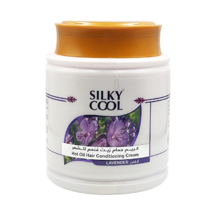 Silky Cool Hot Oil Treatment 1000 ML - Lavender Infused Moisturizing Hair Oil for Dry, Damaged Hair Repair & Scalp Soothing