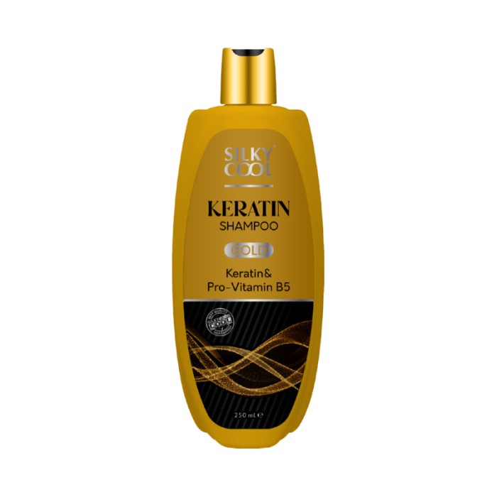 Silky Cool Keratin & Pro-Vitamin B5 Shampoo – Strengthens, Softens & Restores Shine for Damaged, Dry & Color-Treated Hair – Deep Nourishing Cleanser – 500ml