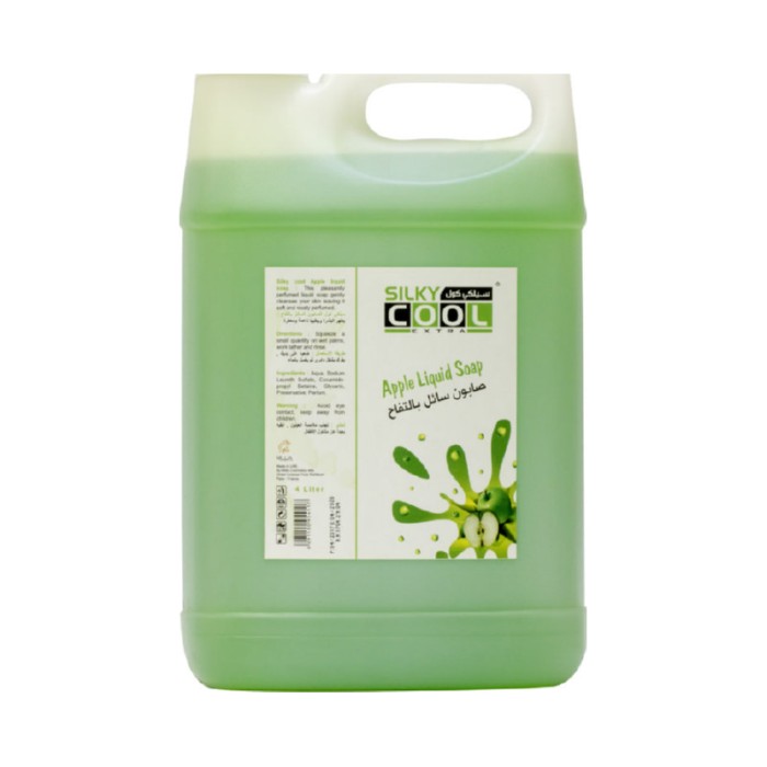 Silky Cool Liquid Soap 4 Litre - Apple