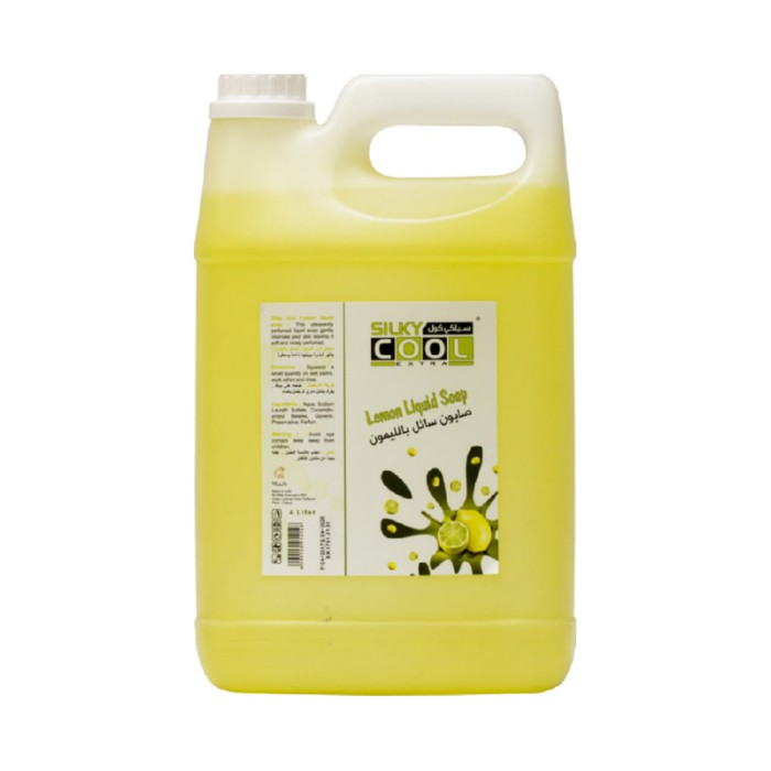 Silky Cool Liquid Soap 4 Litre - Lemon