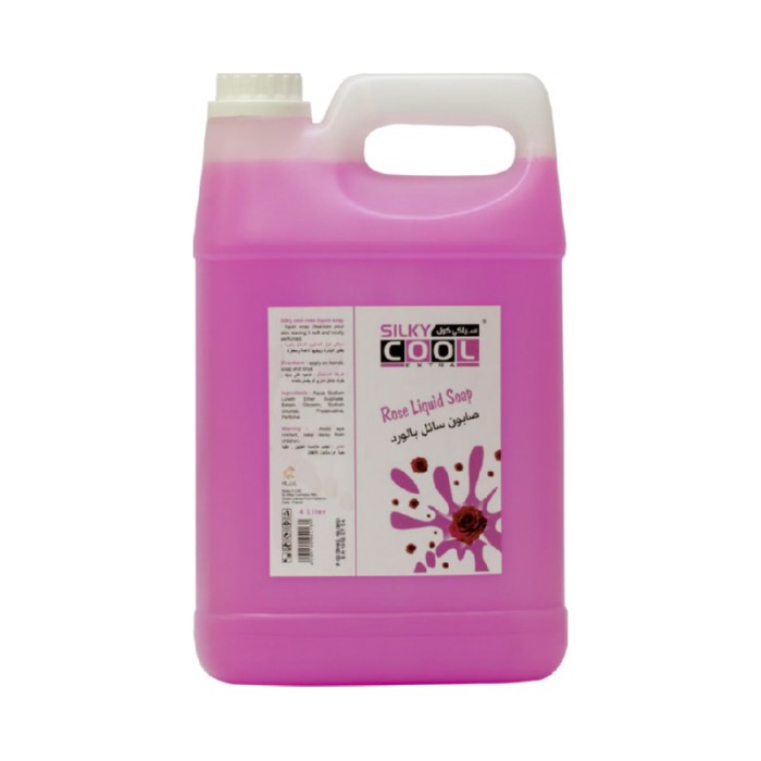 Silky Cool Liquid Soap 4 Litre - Rose