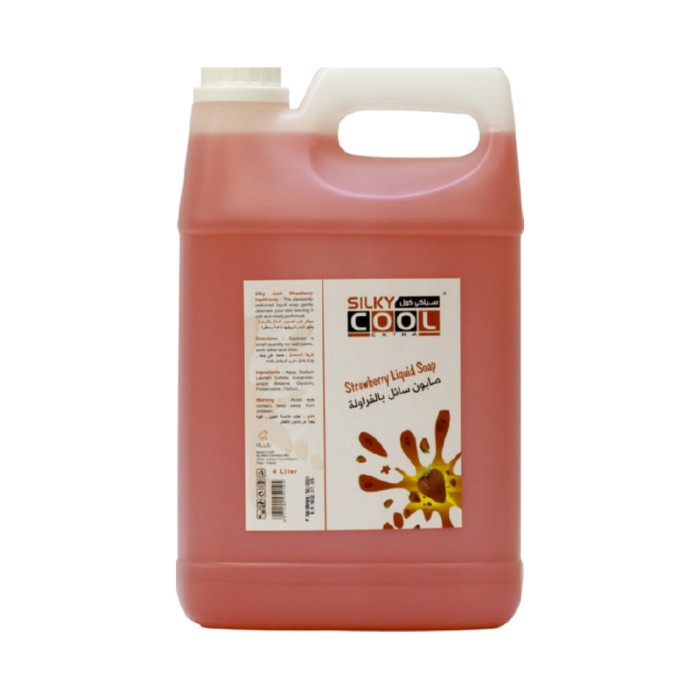 Silky Cool Liquid Soap 4 Litre - Strawberry