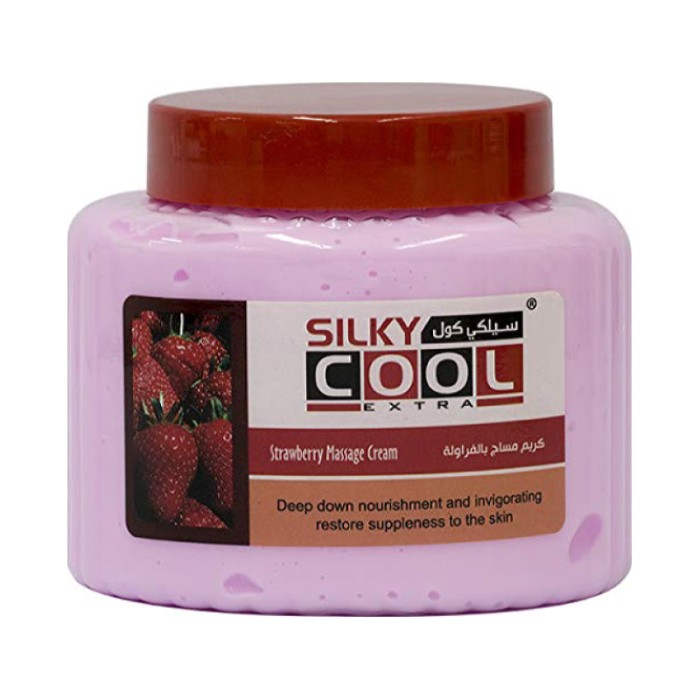 Silky Cool Massage Cream 500 Ml - Strawberry