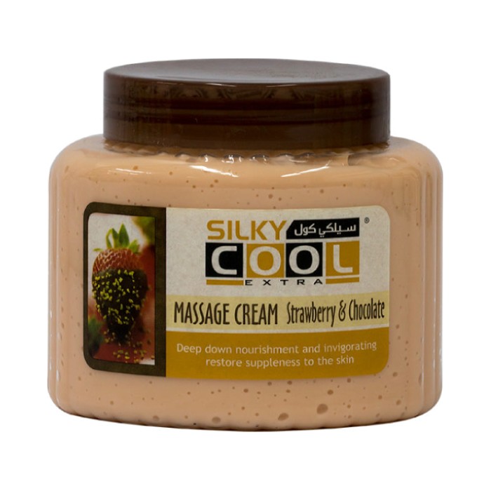 Silky Cool Massage Cream 500 Ml - Strawberry & Chocolate
