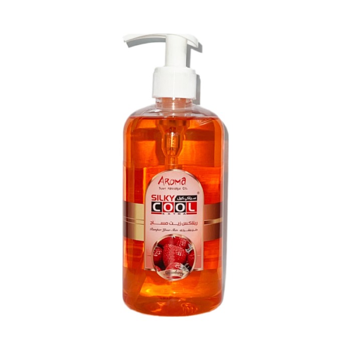 Silky Cool Massage Oil 500 Ml - Strawberry