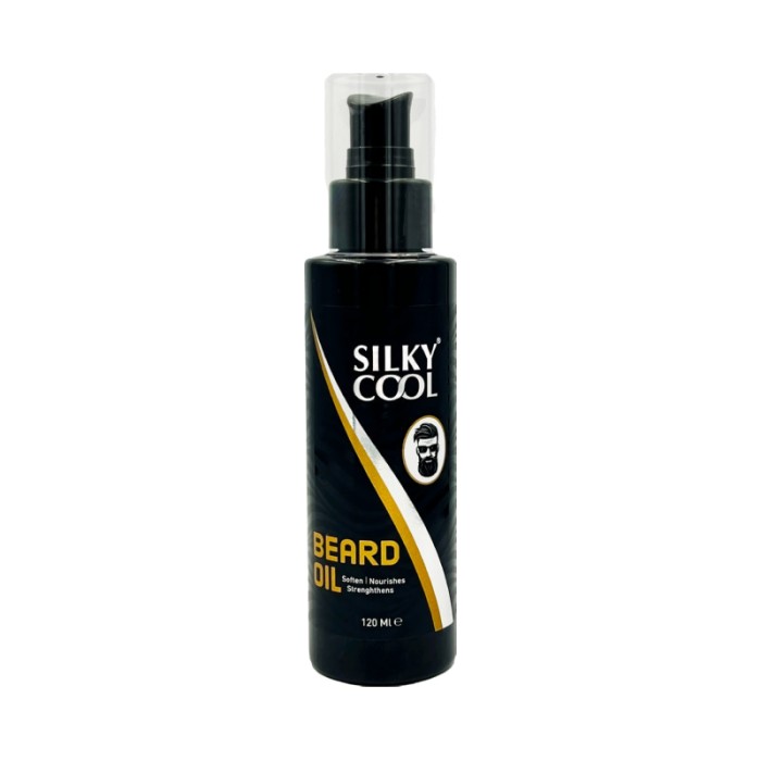 Silky Cool Men Beard Oil - For Faster Growth & Thicker Beard Look - 120 ml
