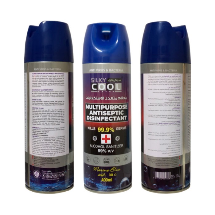 Silky Cool Multipurpose Antiseptic Disinfectant 400 Ml- Marine Blue