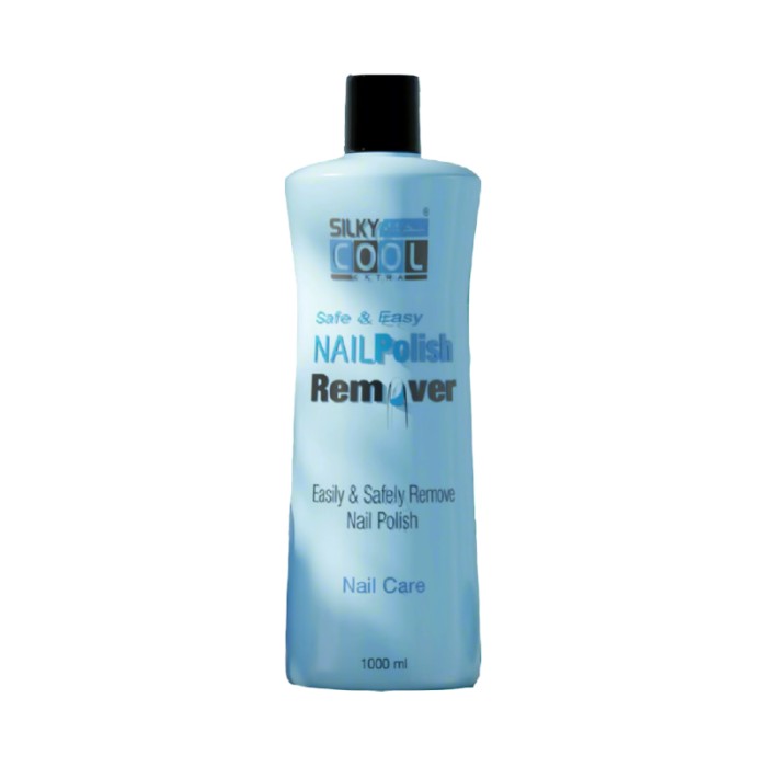 Silky Cool Nail Polish Remover 1000ml – Nourishing Castor Oil Formula for Healthy Nails & Cuticles