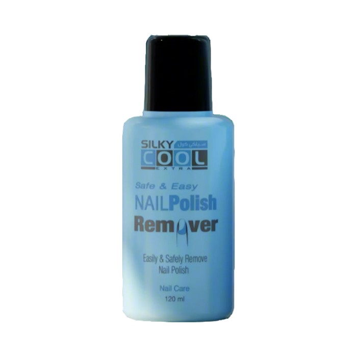 Silky Cool Nail Polish Remover 120ml – Nourishing Formula with Castor Oil for Healthy Nails & Cuticles