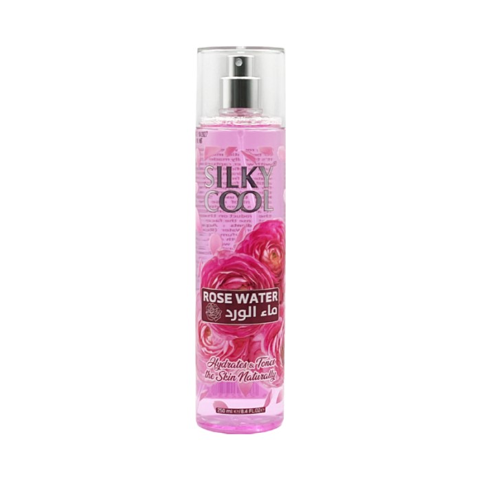 Silky Cool Rose Water 250 ml – Hydrating Toner & Refreshing Facial Mist for Natural Glow and Sensitive Skin Care