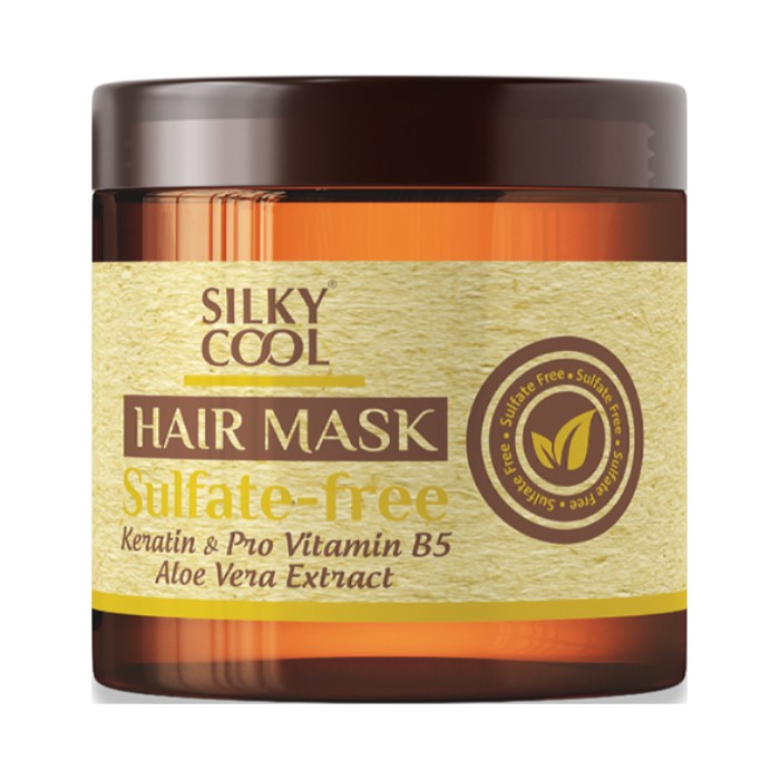 Silky Cool Sulfate-Free Hair Mask – Hydrating & Replenishing Treatment for Dry, Damaged, Brittle or Frizzy Hair – Deep Moisture Repair with Gentle Formula – 350ml