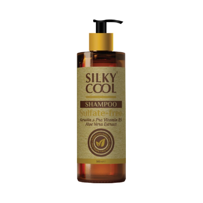 Silky Cool Sulfate-Free Shampoo – Moisturizing & Gentle Hair Cleanser for All Hair Types – No Sulfates or Harsh Ingredients – 500ml