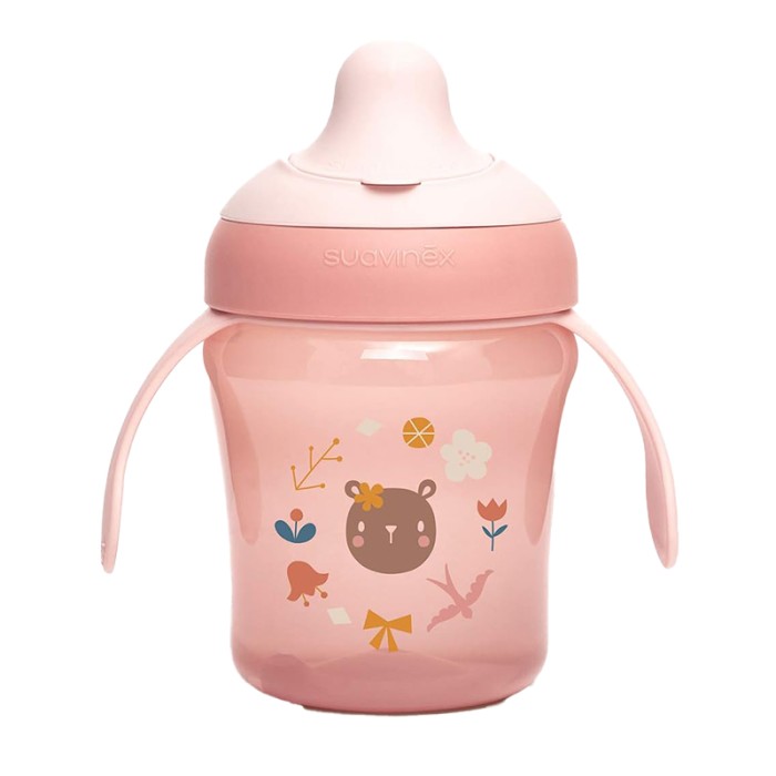 Suavinex Baby Training Cup 200ml with Handles 6M+ Pink