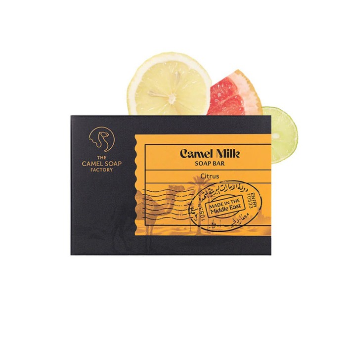 The Camel Soap Factory Arabian Milled Collection Citrus Milled Soap Bar 140g