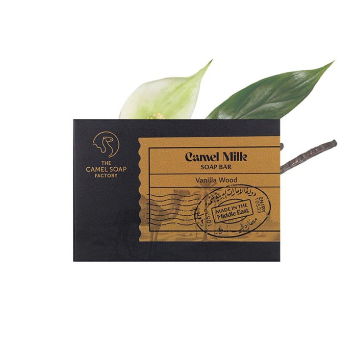 The Camel Soap Factory Arabian Milled Collection Vanilla Wood Milled Soap Bar 140g