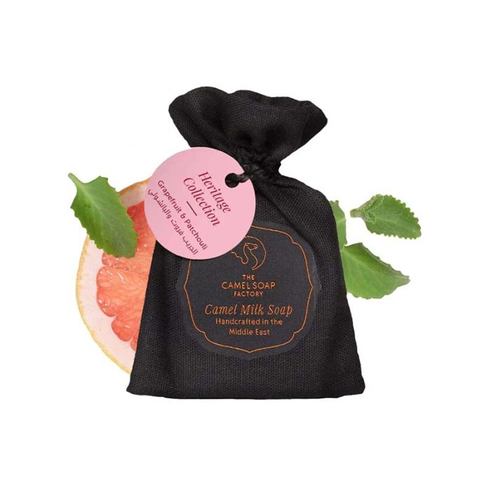 The Camel Soap Factory Grapefruit & Patchouli Heritage Soap Bar 95g