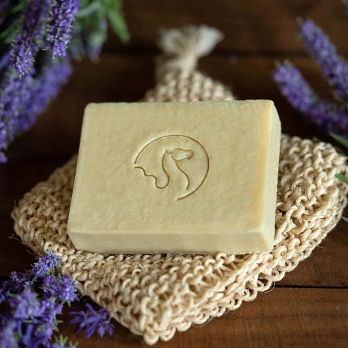 The Camel Soap Factory Lavender & Rose Geranium Castile Soap Bar 95g