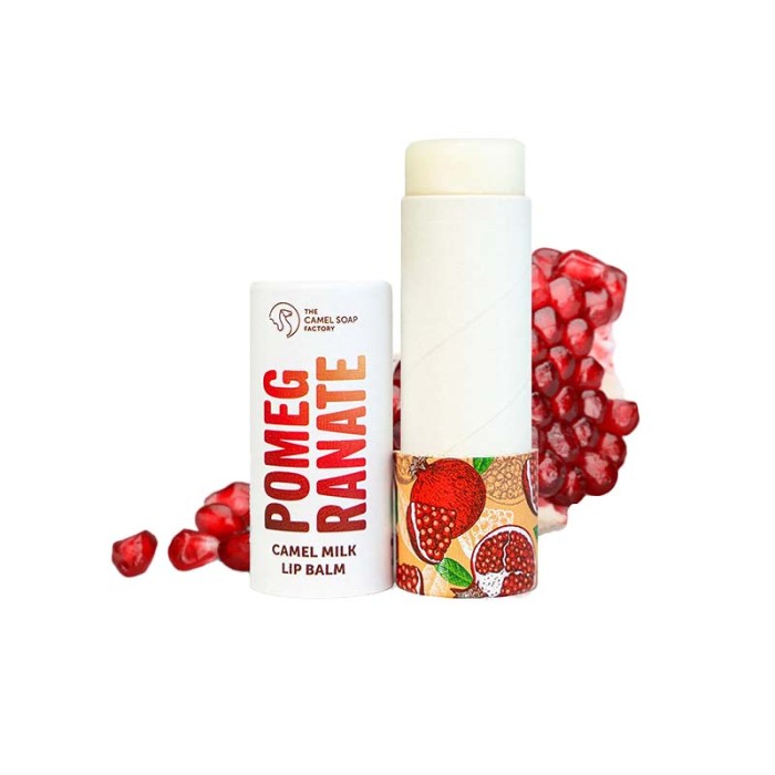 The Camel Soap Factory Pomegranate Lip Balm with Camel Milk 10g