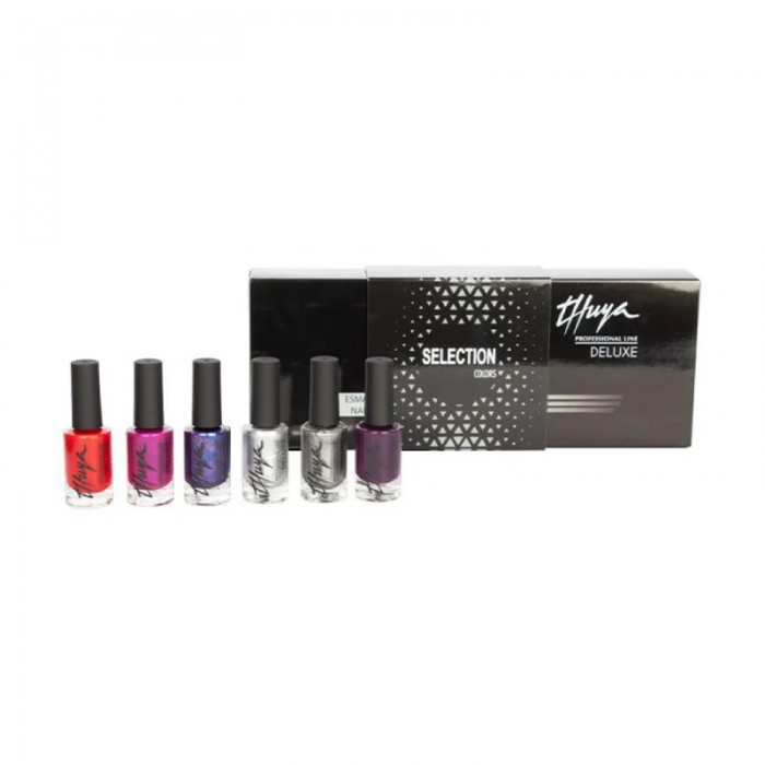 Thuya Kit Esmaltes Deluxe Nail Polish Selection Line (6 Pcs)