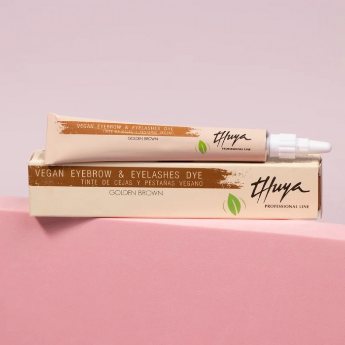 Thuya Vegan Eyebrow and Eyelash Tint, Golden Brown