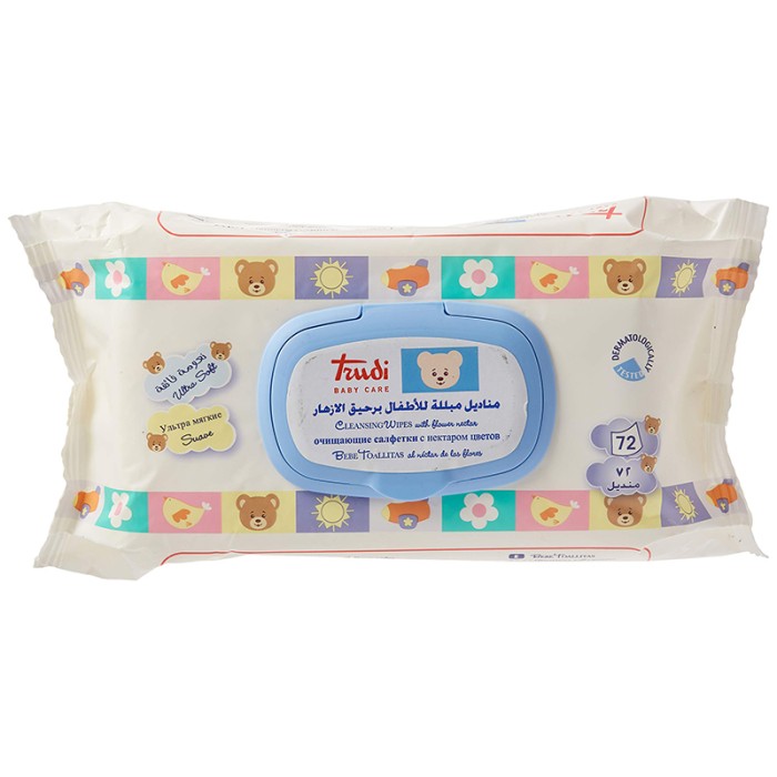 Trudi Baby Care Cleansing Wipes 72 Pack