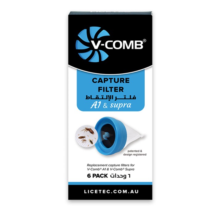 V Comb A1 Lice Eliminator Capture Filters